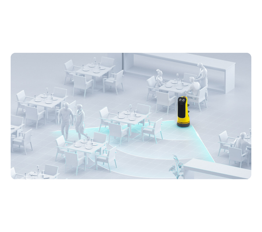 Pudu KettyBot brand image showing scanning capabilities.